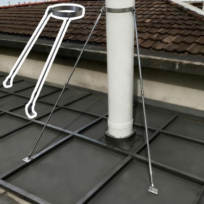 Universal Chimney Support Kit for Wood Stoves and Stove Pipes