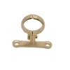 Polished Brass Pipe Clamp with Base, Fits 54 mm OD Tube view 1