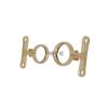 Polished Brass Pipe Clamp with Base, Fits 54 mm OD Tube view 3