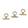 Polished Brass Pipe Clamp with Base, Fits 54 mm OD Tube view 4