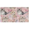 Cute Brown Cat Cartoon Binder, 3.8 cm Round Rings, Inner Pockets, 1/2-Pack, Hardcover view 2
