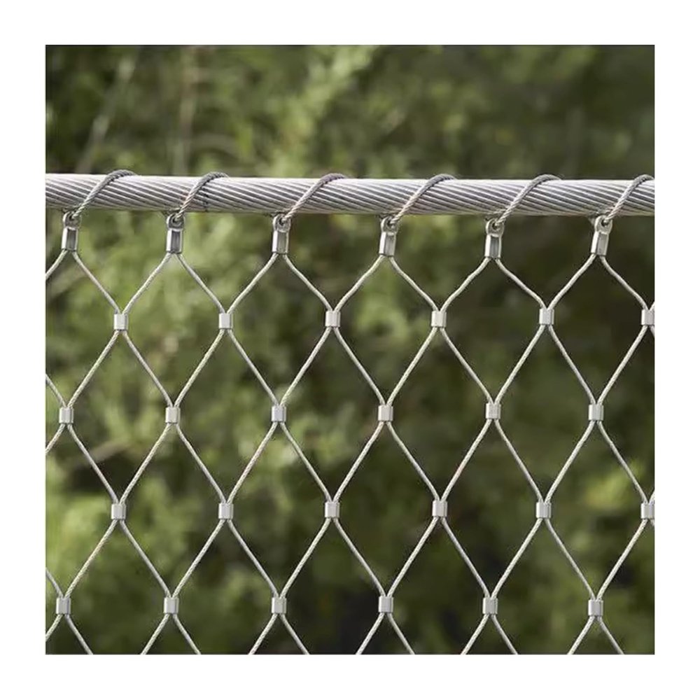 304 Stainless Steel Cable Net – Flexible Mesh Safety Net for Balconies and Stair Railings, Ideal for Soccer Fields and Zoos