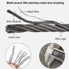 304 Stainless Steel Cable Net – Flexible Mesh Safety Net for Balconies and Stair Railings, Ideal for Soccer Fields and Zoos view 3