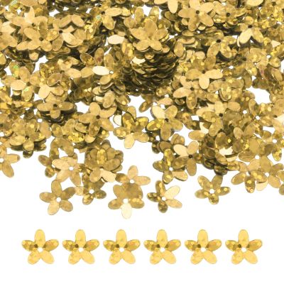 QUARKZMAN 50g Flower Loose Sequins 10mm Glitter Beads