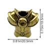 Antique Japanese Samurai Armor Brass Paracord Beads view 2
