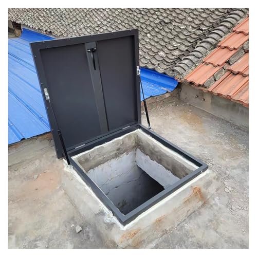 Steel Roof Hatch with 90° Lid and Automatic Locking