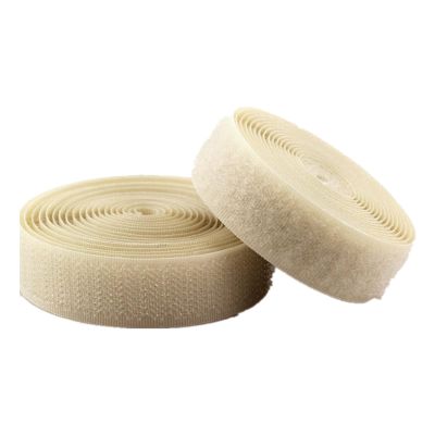OAKJncjL Sew-On Hook and Loop Tape, Non-Adhesive Nylon Strips for Clothing, Fabric Repair and Hems, Khaki, 20 mm x 25 Yards