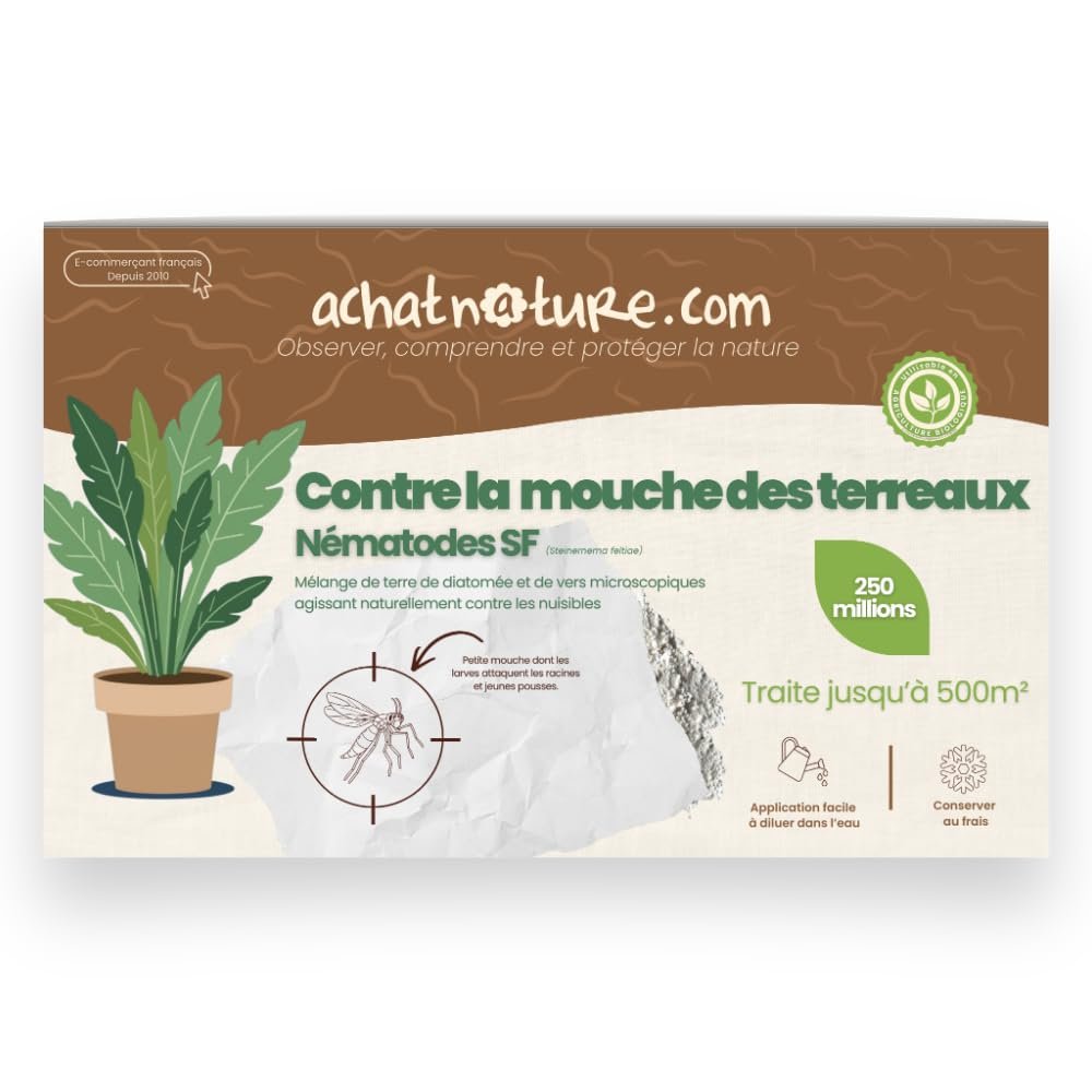 SF Nematodes Against Fungus Gnats (For Treating 500 m² - 250 Million)
