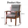 Tub Chair Leather Armchair with Wooden Frame – Comfortable Occasional Reading and Dining Chair for Living Room and Bedroom view 2