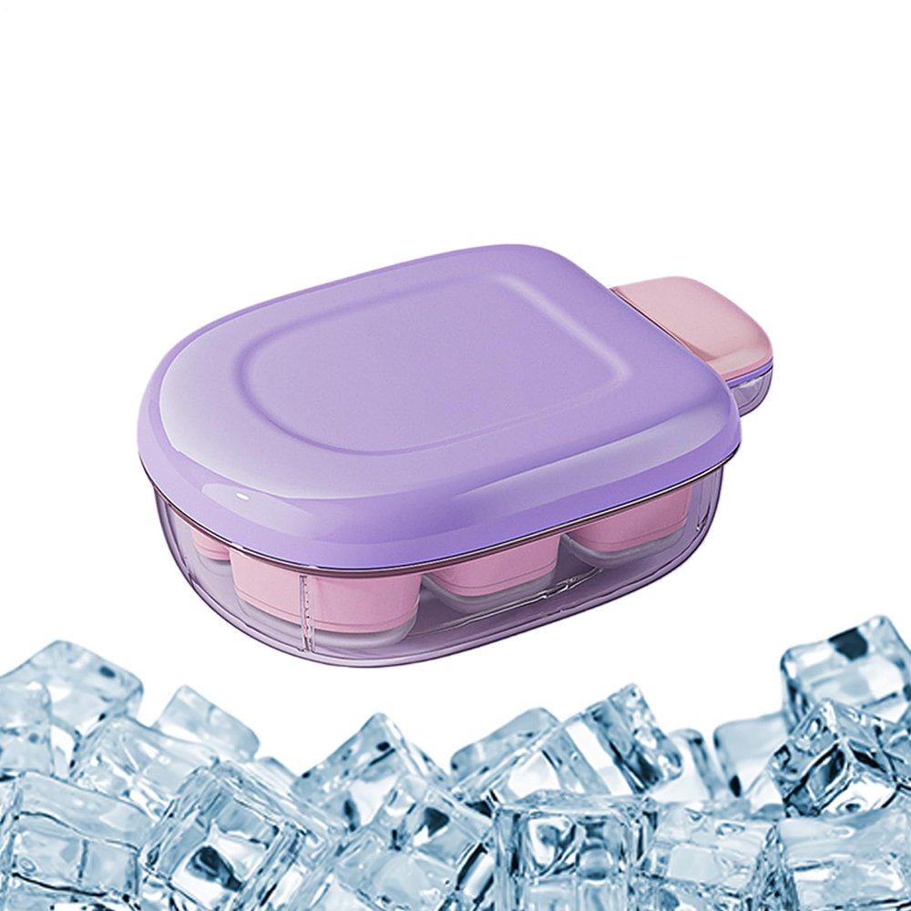 Cocktail Ice Molds - 6-Cube Silicone Ice Maker