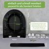 banjado D-Shaped Toilet Seat with Soft-Close, Black Kitten Design view 4