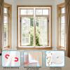 Upgraded Magnetic Insect Screen for Windows, 200 x 170 cm, White view 2