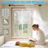Upgraded Magnetic Insect Screen for Windows, 200 x 170 cm, White view 3