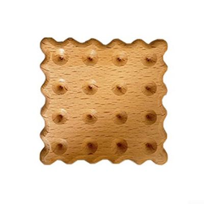 Cookie-Shaped Wooden Coaster