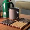 Cookie-Shaped Wooden Coaster view 3