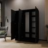 Margaret Hadas24 Goya Hinged-Door Wardrobe, Black, 150 cm view 4