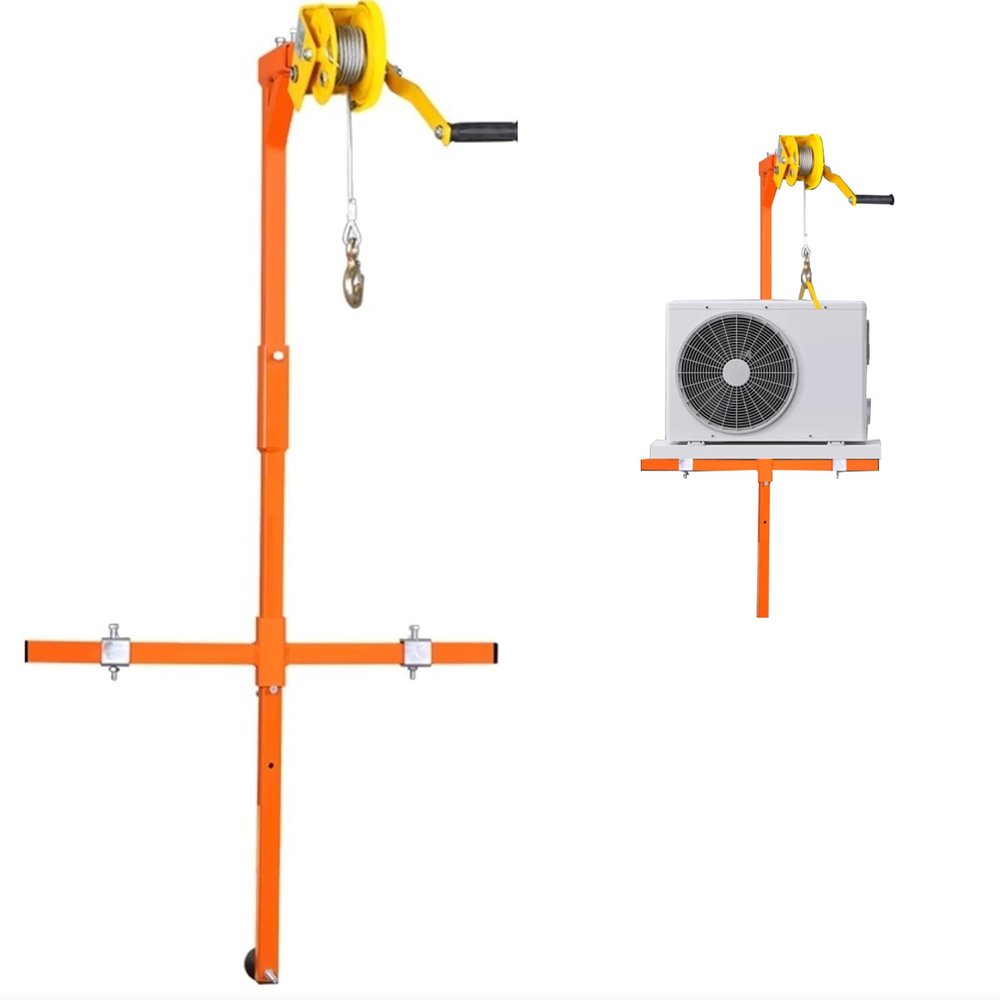 Self-Locking Cable Winch Bracket for AC Outdoor Units