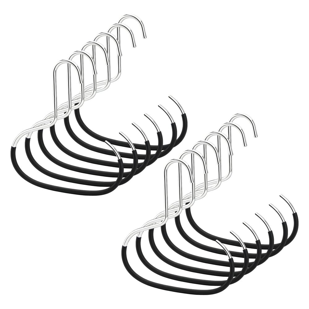 HTU Circular Ring Hat Hangers, Multifunctional Hat Display Stand for Caps, Black, 12-Pack