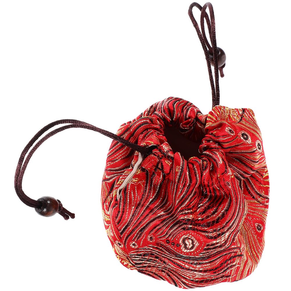 Hemobllo Small Fabric Storage Bag for Teacups