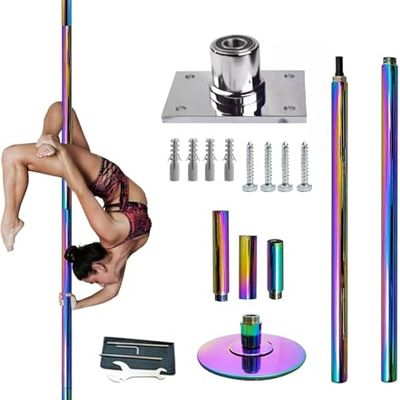 Professional Dance Pole Set with Spinning and Static Modes for Studios, Gyms, and Bar Installations