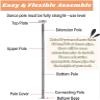 Professional Dance Pole Set with Spinning and Static Modes for Studios, Gyms, and Bar Installations view 2