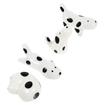 Supvox Creative Ceramic Chopstick Holders - Dog Design (4 pcs)