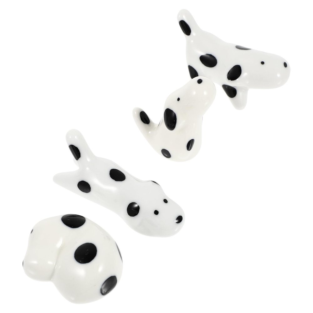 Supvox Creative Ceramic Chopstick Holders - Dog Design (4 pcs)