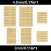 AVUELOI Small Letter Stickers, 640 pcs, 3mm, 4.5mm, Gold Glitter Self-Adhesive Alphabet Stickers for Graduation Cap Decoration, Vinyl for Scrapbook DIY Crafting view 2