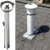 Outdoor Roof Chimney Support Bracket, Universal Steel Pipe Set view 1