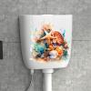 Toilet Seat Wall Sticker - Sea Life Theme view 2