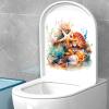 Toilet Seat Wall Sticker - Sea Life Theme view 3