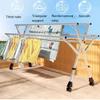 Stainless Steel Clothes Drying Rack, Portable, Foldable and Extendable, for Indoor and Outdoor Use view 3