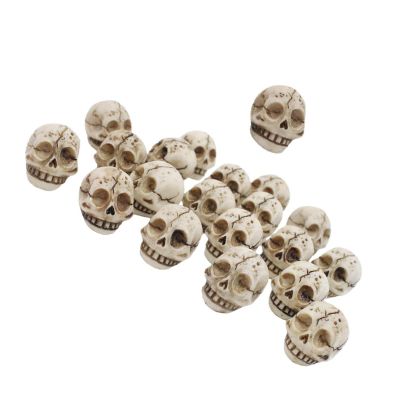 ZnttUu 20-Piece Smiling Bone Skull Ornament Set