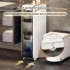 Tall Rolling Storage Cabinet with Clear Drawers view 4
