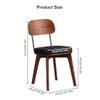 Upholstered Dining Chairs with Sturdy Wood Frame for Reception and Dining Areas view 3