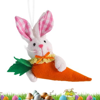 Easter Bunnies Ornaments - 6 Inch Plush Bunny