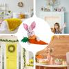 Easter Bunnies Ornaments - 6 Inch Plush Bunny view 4