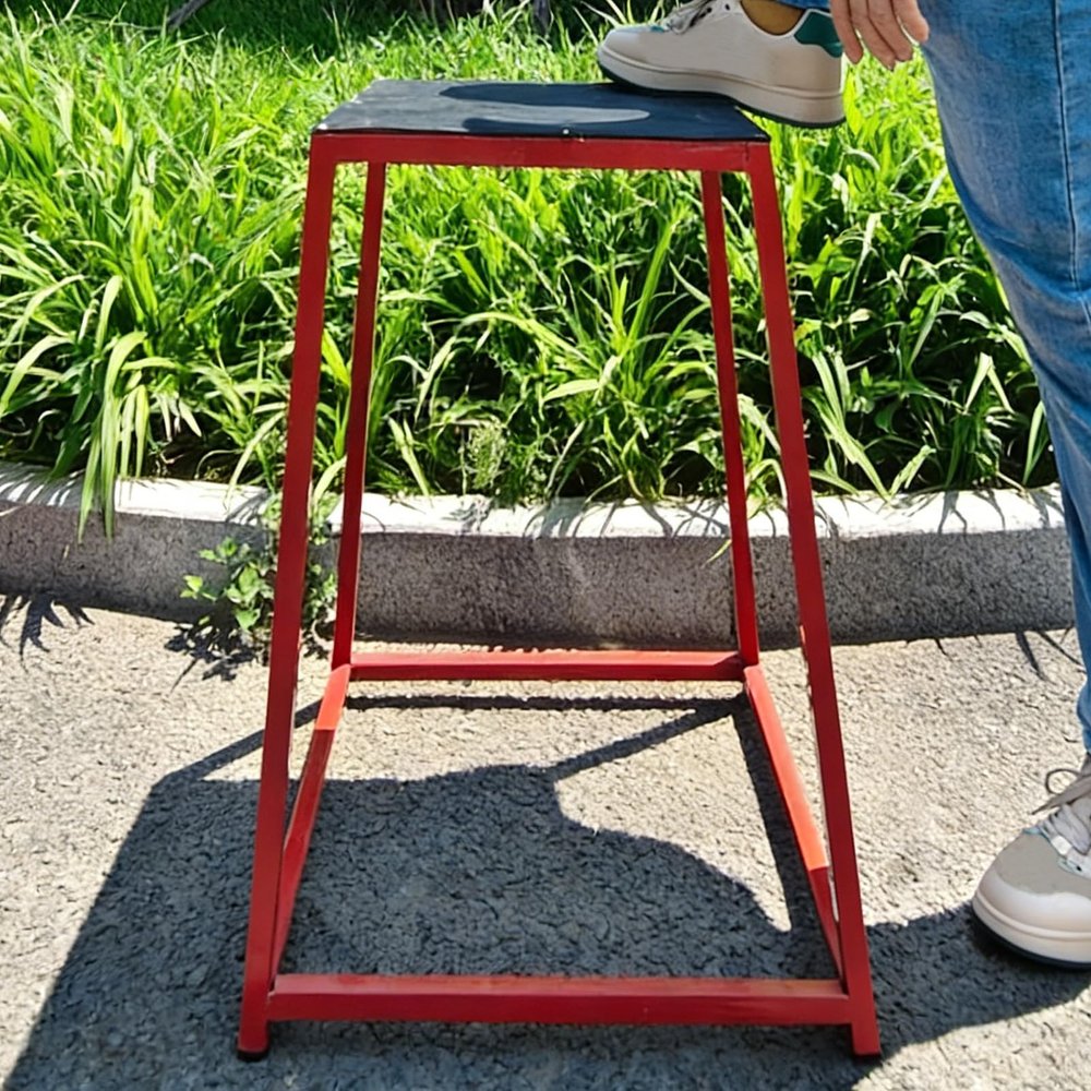 Plyometric Jump Box for Home Gyms, Non-Slip Trapezoid Training Platform, 299 kg Capacity