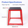 Plyometric Jump Box for Home Gyms, Non-Slip Trapezoid Training Platform, 299 kg Capacity view 2