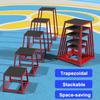 Plyometric Jump Box for Home Gyms, Non-Slip Trapezoid Training Platform, 299 kg Capacity view 3