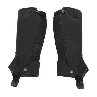 UMDHAIYI Equestrian Half Chaps, Triple-Layer Fabric, Breathable Abrasion-Resistant Outer Layer, Shock-Absorbing EVA Foam Middle Layer, Durable Inner Layer, XXL