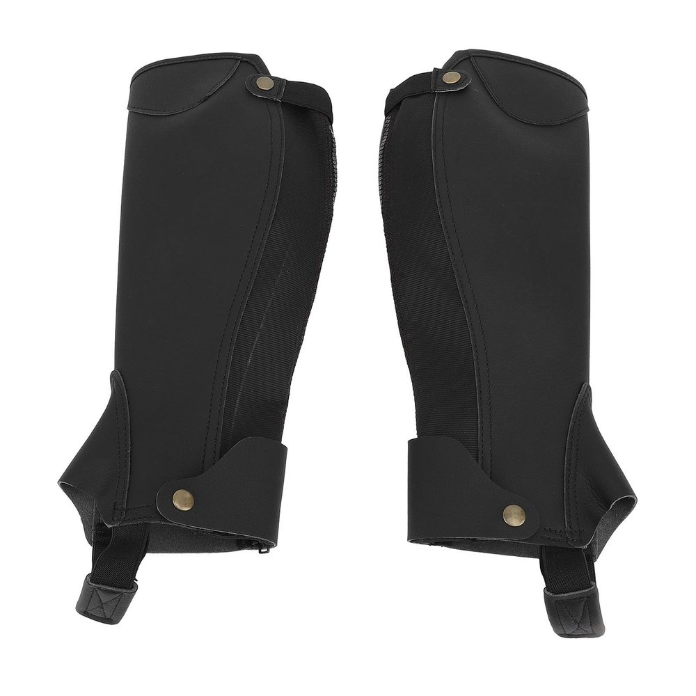 UMDHAIYI Equestrian Half Chaps, Triple-Layer Fabric, Breathable Abrasion-Resistant Outer Layer, Shock-Absorbing EVA Foam Middle Layer, Durable Inner Layer, XXL
