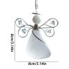 Sea Glass Angel Ornament - 2D Acrylic Charm for Holidays view 3
