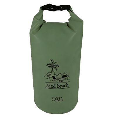Luocute Waterproof Dry Bag Backpack, Thickened PVC Roll-Top with Adjustable Shoulder Straps, OD Green