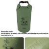 Luocute Waterproof Dry Bag Backpack, Thickened PVC Roll-Top with Adjustable Shoulder Straps, OD Green view 2