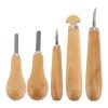 TIKATARER 5-Piece Stone Setting Tool Set with Ergonomic Wooden Handles view 1