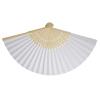 OEBUAFI Paper Folding Fan, Blank Hand Fan for DIY Calligraphy Painting, Wedding Decoration (White) view 4
