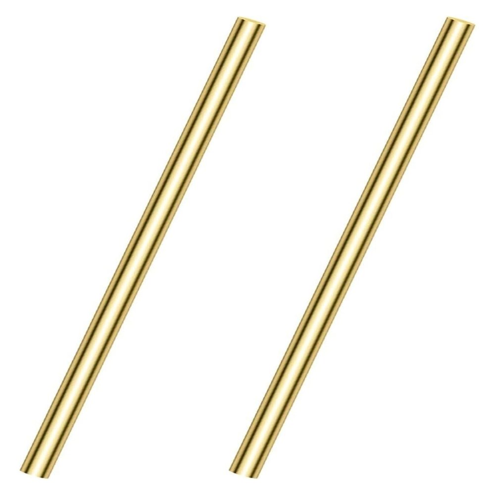 Solid Round Brass Rods, 2 Pieces, 500 mm Long, 512 Diameter