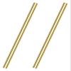 Solid Round Brass Rods, 2 Pieces, 500 mm Long, 512 Diameter view 1