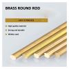 Solid Round Brass Rods, 2 Pieces, 500 mm Long, 512 Diameter view 3